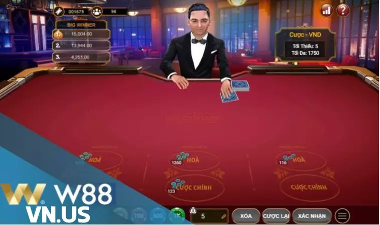 Cách chơi Cuộc Chiến Casino W88 dễ hiểu cho Newbie