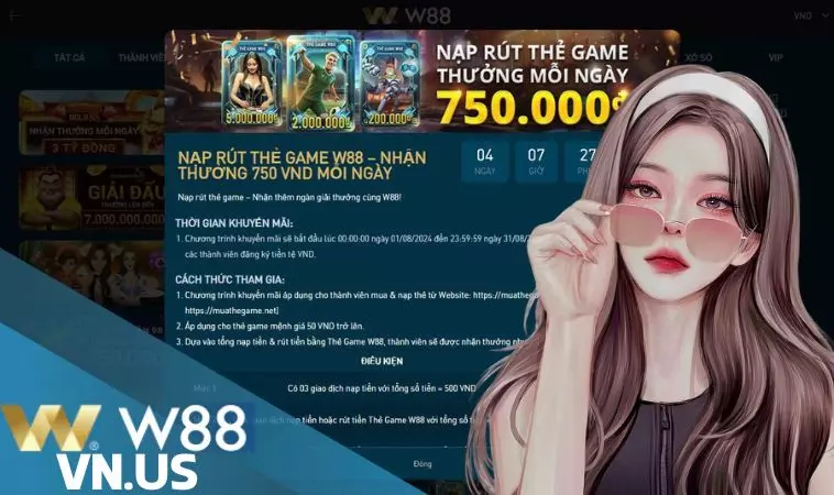 Nội dung chương trình nạp rút thẻ Game hằng ngày thưởng 750 VND