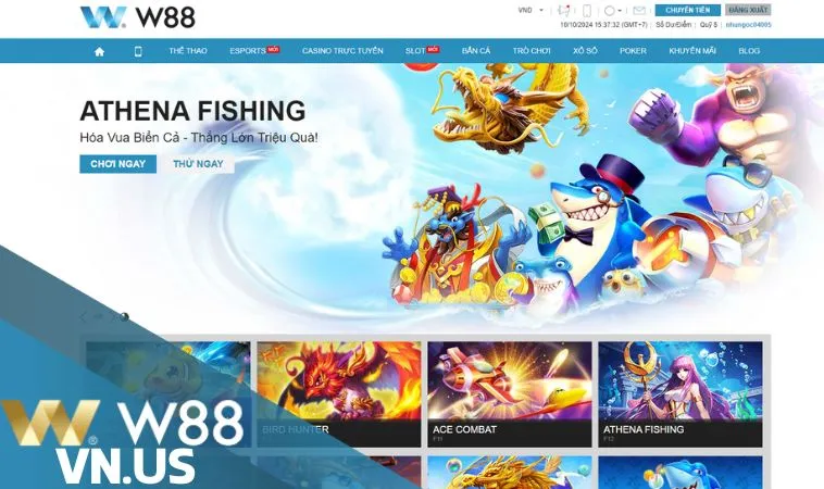 Cách chơi Athena Fishing W88 dễ thắng